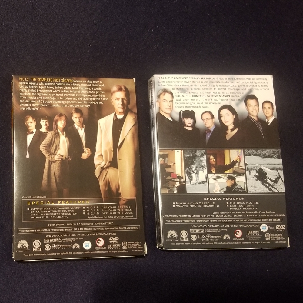 NCIS, seasons 1 & 2 dvds, w bonus features - Picture 2 of 8